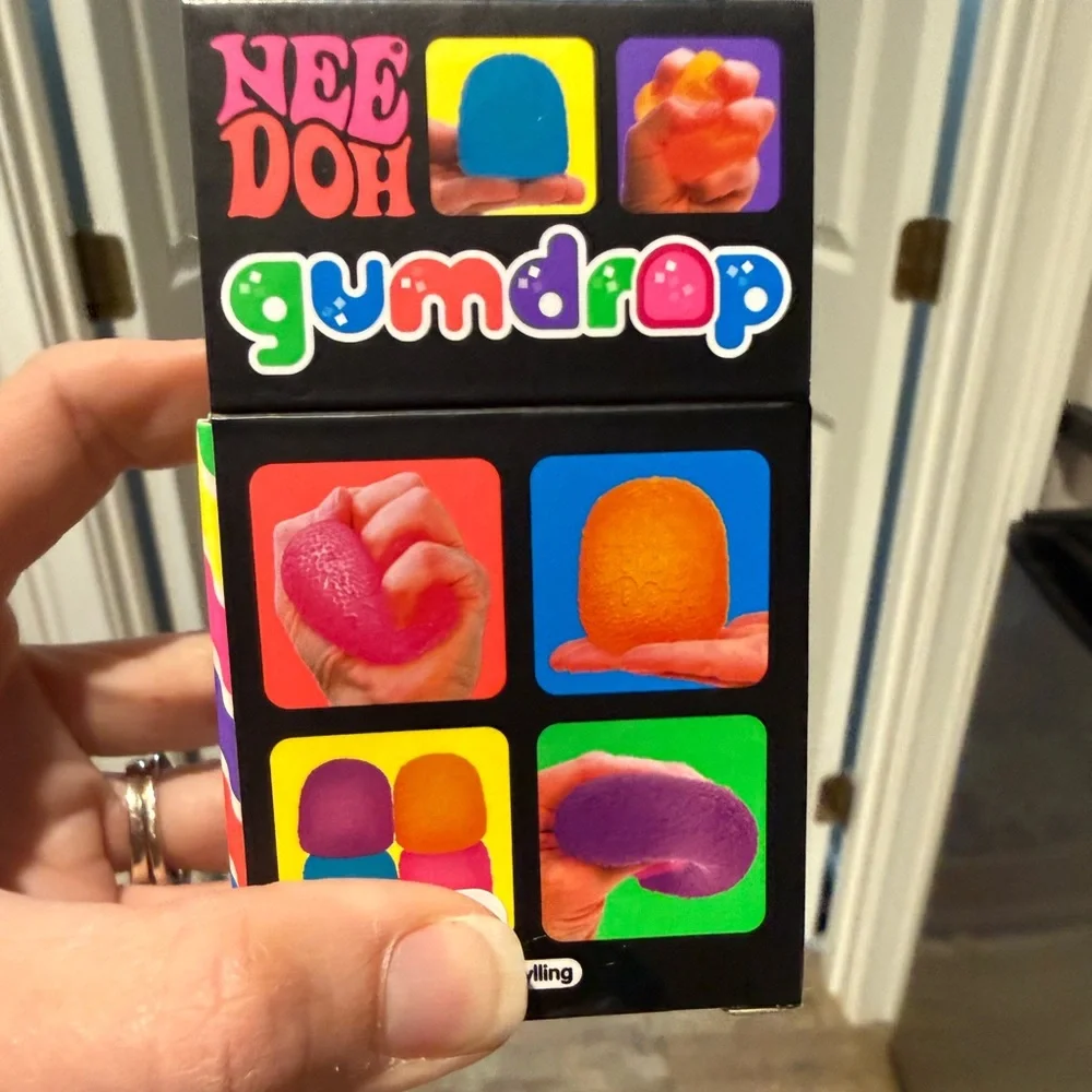 Schylling NeeDoh Gumdrop Blue Squishy Toy TIKTOK fav! - Picture 4 of 5